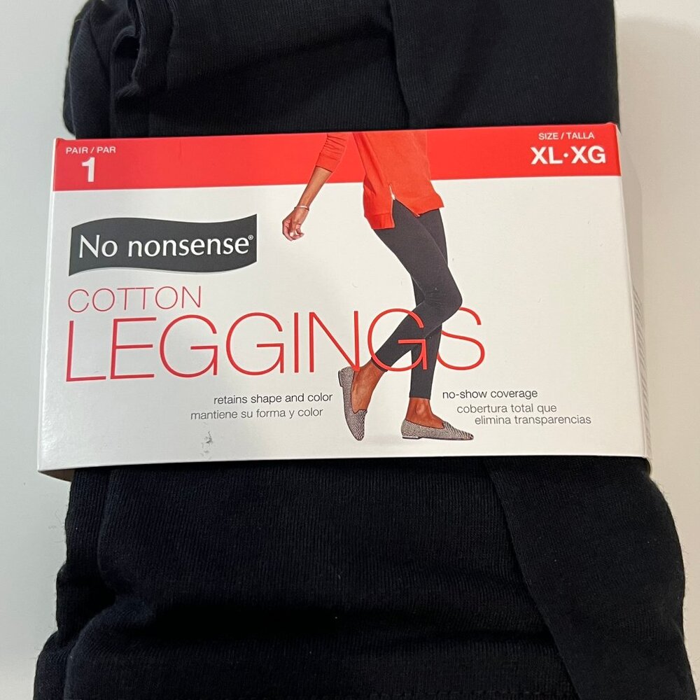 no nonsense Black Basic Cotton Leggings - Picture 2 of 6